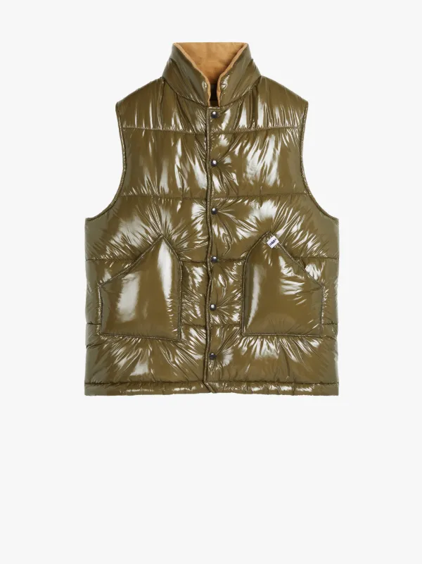 OSAKA Khaki Nylon Gilet | GQF-304