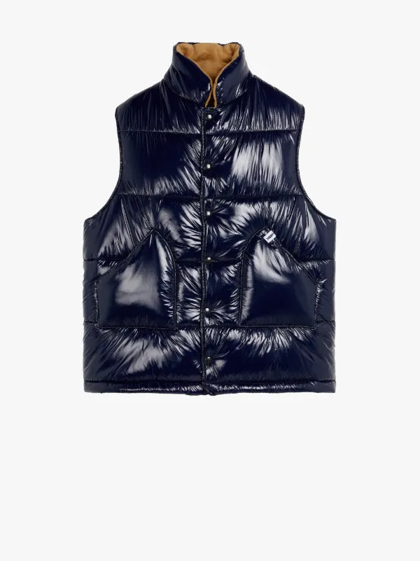 OSAKA Navy Nylon Gilet | GQF-304