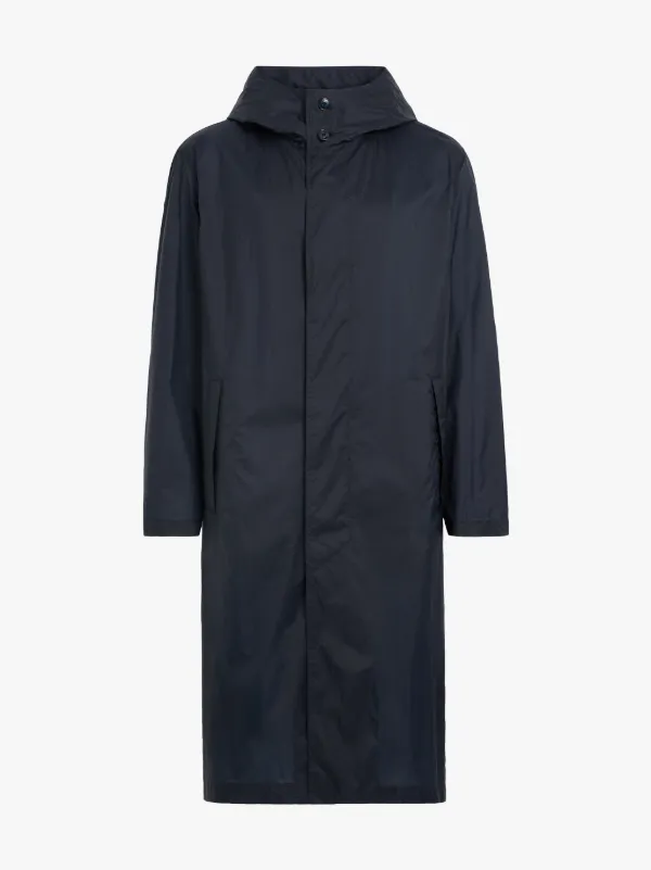 oversized hooded raincoat
