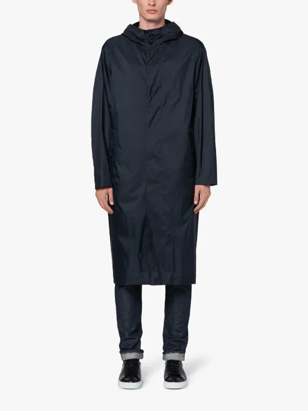 oversized hooded raincoat