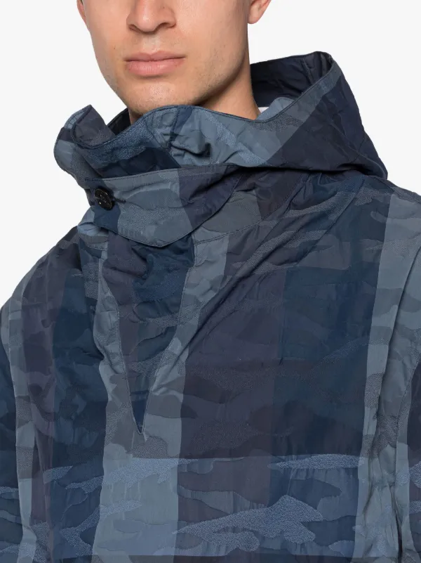 Navy blue outlet camo jacket