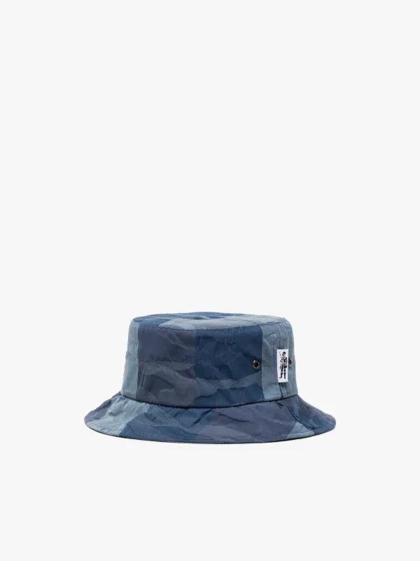 PELTING Navy Camo Nylon Bucket Hat ACC HA05 Mackintosh