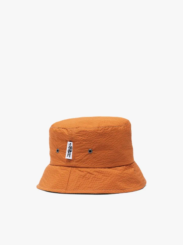 PELTING Orange Nylon Bucket Hat | ACC-HA05