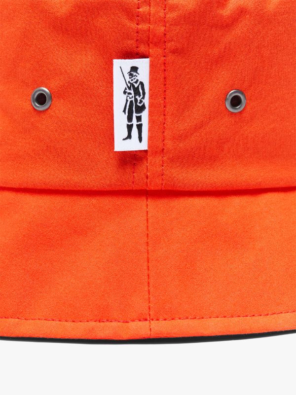 PELTING Orange Waxed Cotton Bucket Hat | ACC-HA05