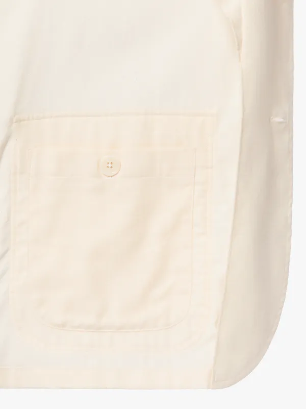 PEMBROKE Ecru Cotton & Wool Jacket | GSC-104