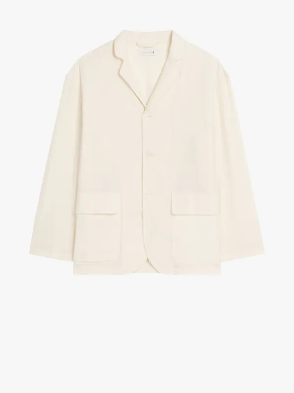 PEMBROKE Ecru Cotton & Wool Jacket | GSC-104