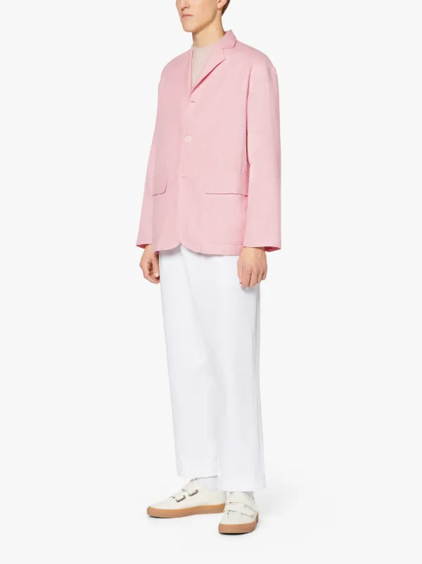 PEMBROKE Pink Cotton & Wool Jacket | GSC-104