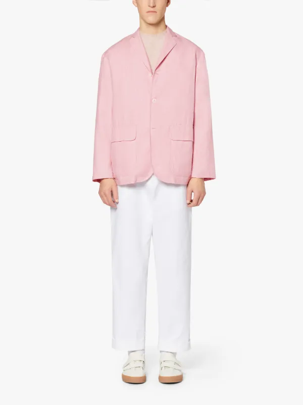 PEMBROKE Pink Cotton & Wool Jacket | GSC-104