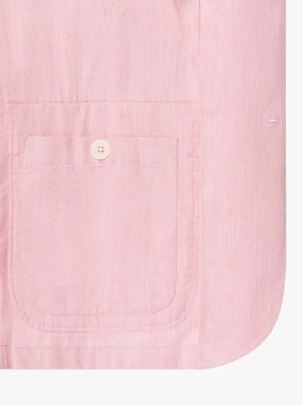 PEMBROKE Pink Cotton & Wool Jacket | GSC-104