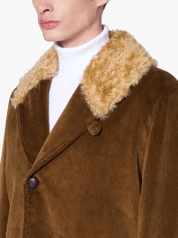 PERTH Tan Corduroy Coat | GM-1018F