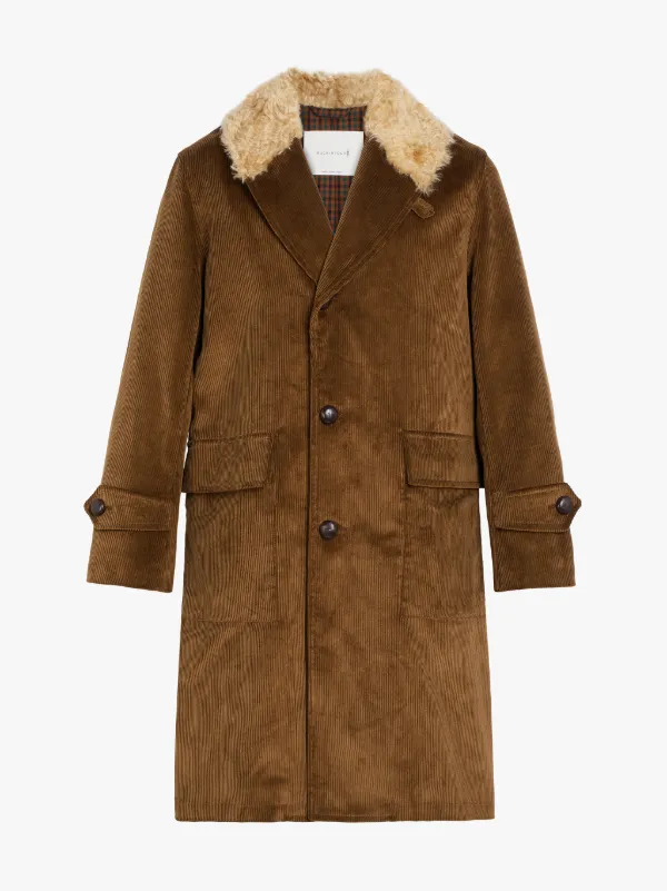 PERTH Tan Corduroy Coat | GM-1018F
