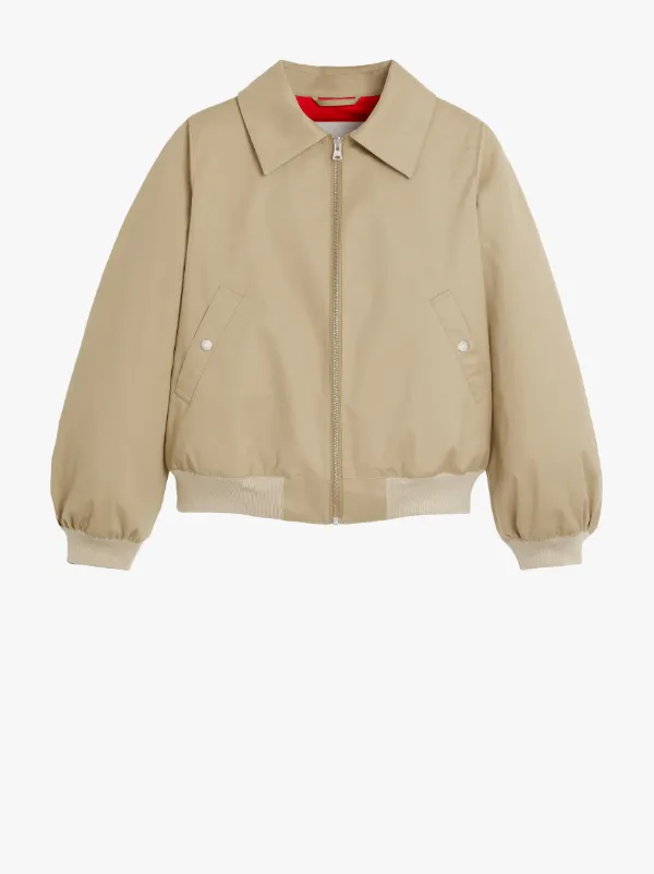 POLLA Beige Bomber Jacket | LM-1071B