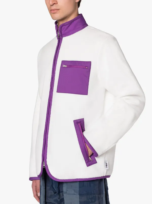 Purple and white jacket best sale