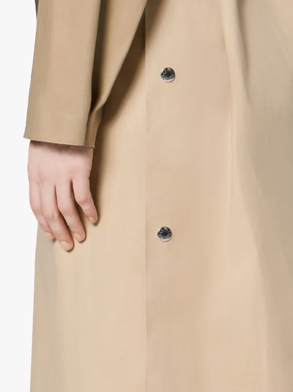 Putty & Fawn Bonded Cotton Oversized Trench Coat LR-092/CB