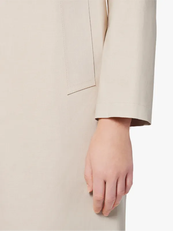 Putty single-breasted coat