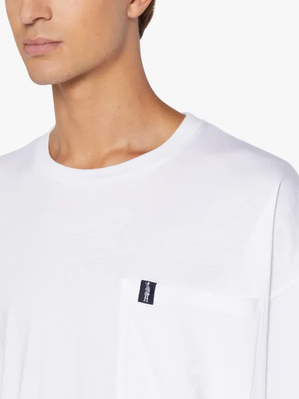 RAIN or SHINE White Cotton Drop Shoulder T-Shirt | GJM-216