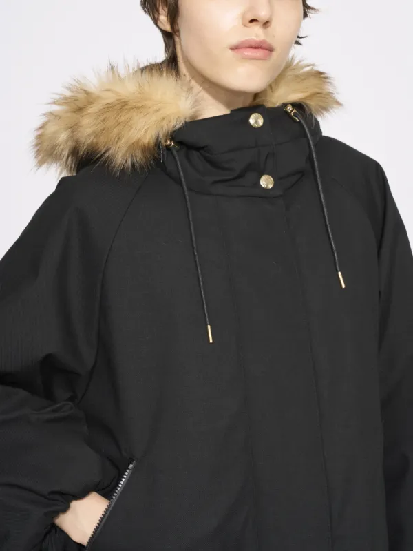 RAINTEC SKYE PARKA DOWN SHORT BLACK | RAINTEC SKYE PARKA DOWN 