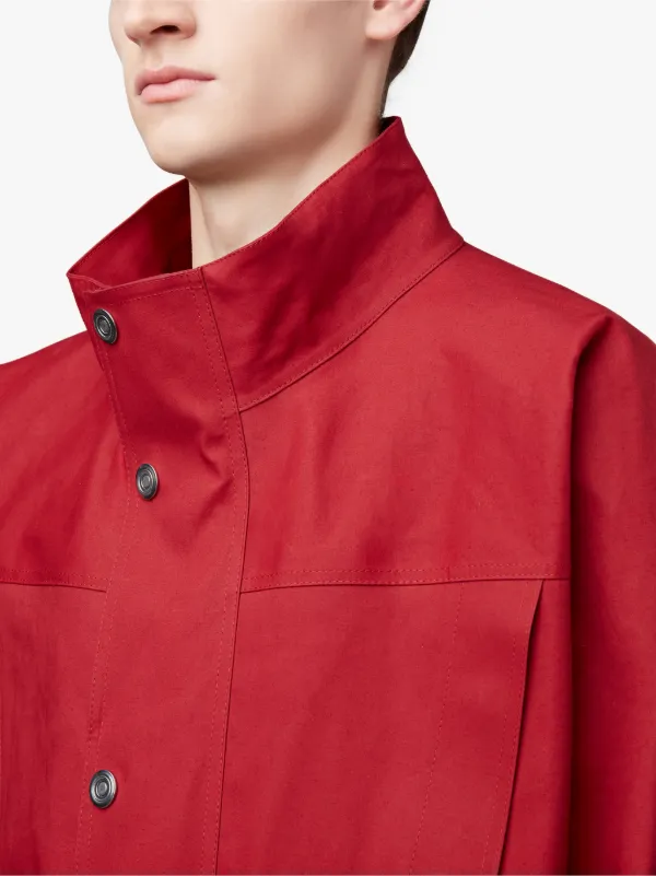 Red Bonded Cotton 0002 Cropped Jacket | Mackintosh