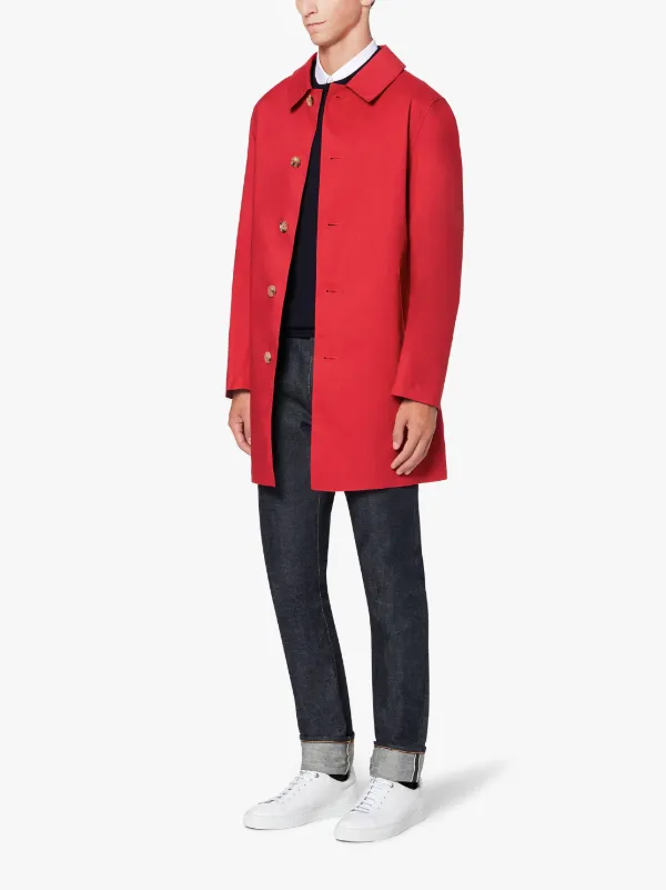 Red Bonded Cotton Short Coat | GR-002/BT