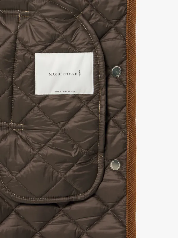 RHYNIE Beige Quilted Wool Coat | LQ-1004