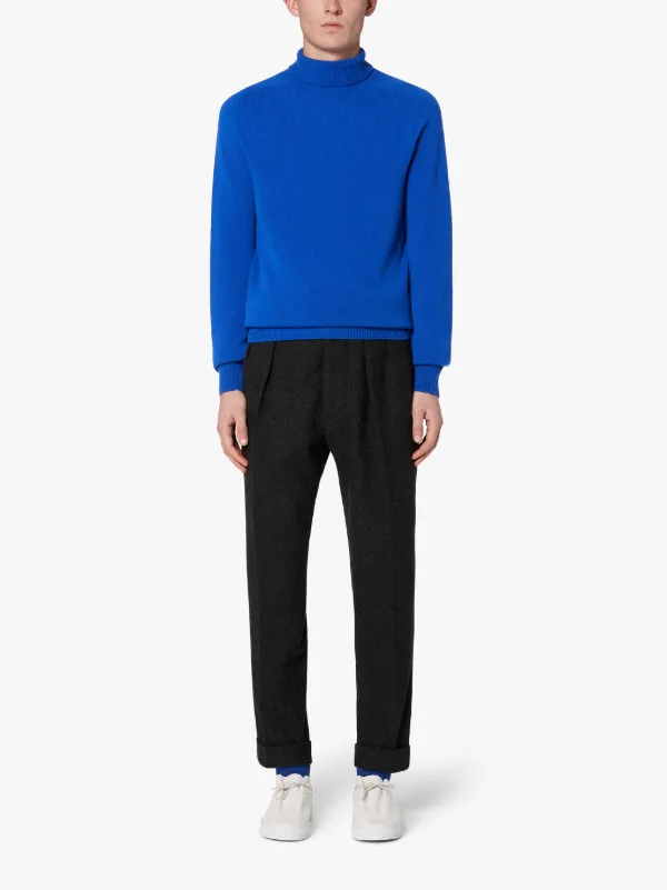 ribbed turtleneck jumper