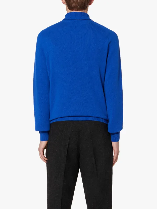 ribbed turtleneck jumper
