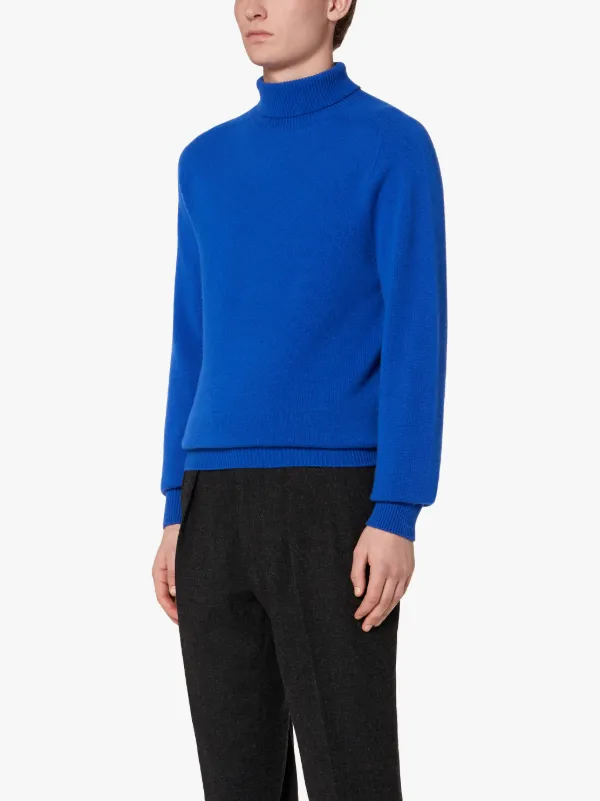 ribbed turtleneck jumper