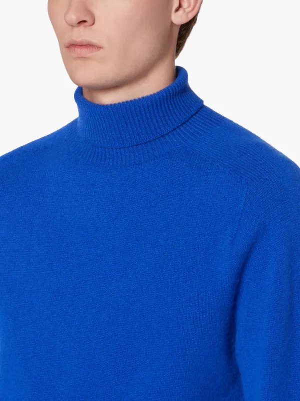 ribbed turtleneck jumper