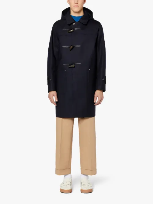 navy toggle coat