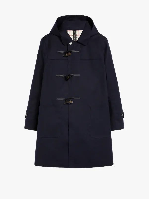 ROGART Navy Bonded Wool Duffle Coat | GR-1031