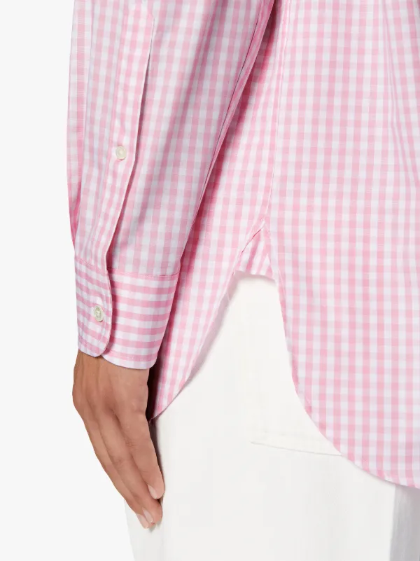 ROMA Pink Check Button Down Shirt | GSC-105