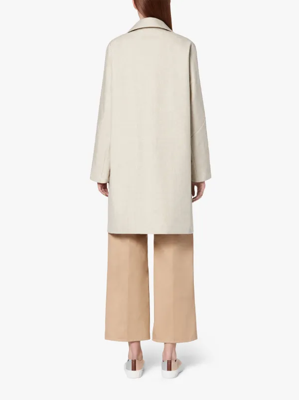 RORA Natural RAINTEC Linen Coat | LM-1029