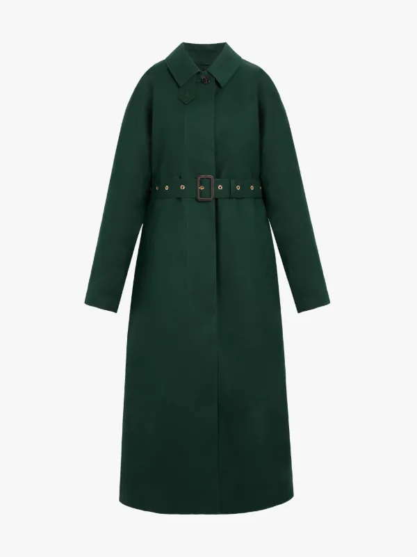 ROSEWELL Cedar Green Oversized Single Breasted Trench Coat | LR-1014D