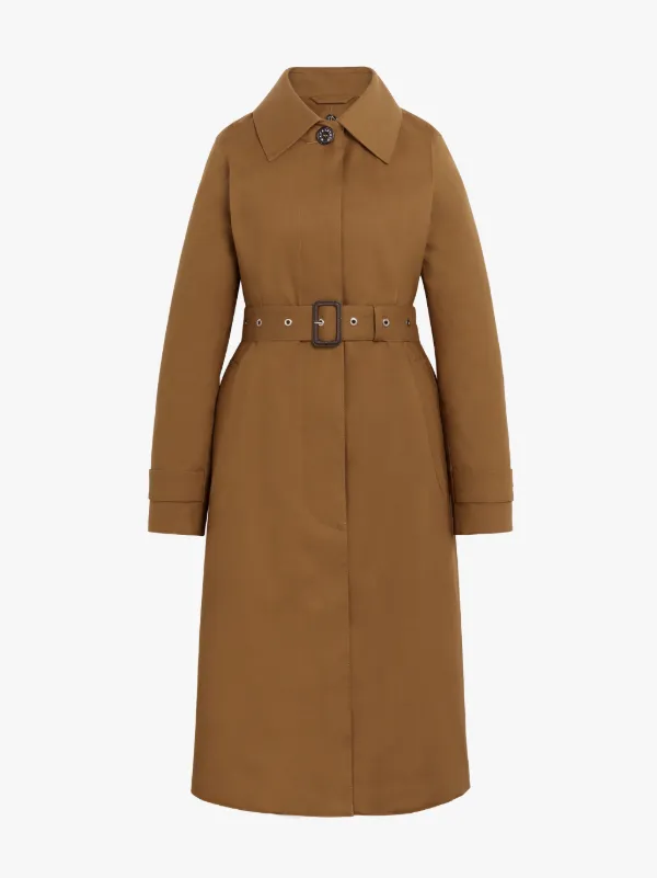 ROSLIN Bronze RAINTEC Cotton Single Breasted Trench Coat | LM-061FD