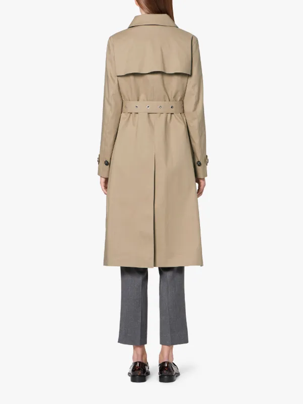 ROSLIN Fawn RAINTEC Cotton Single Breasted Trench Coat | LM-061FD