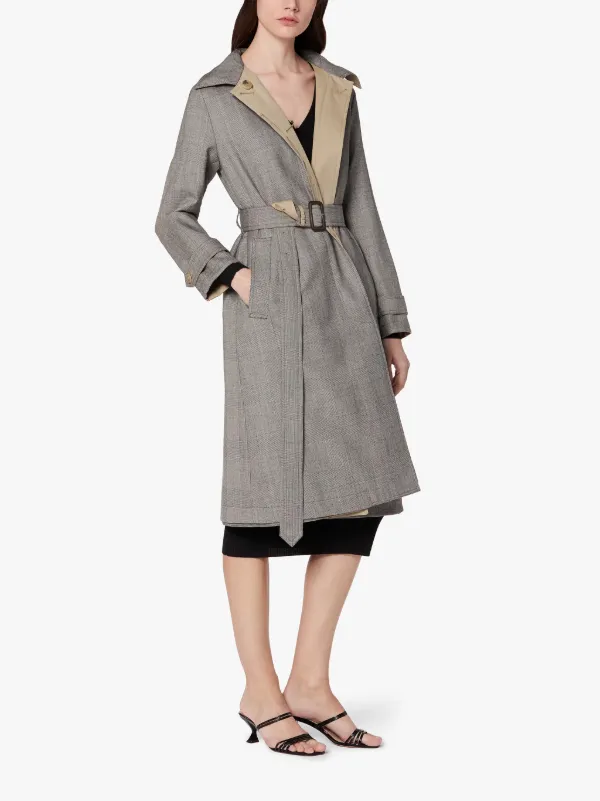 ROSLIN Honey Cotton & Wool Reversible Trench Coat | LM-061R