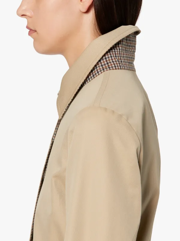 ROSLIN Honey Cotton & Wool Reversible Trench Coat | LM-061R