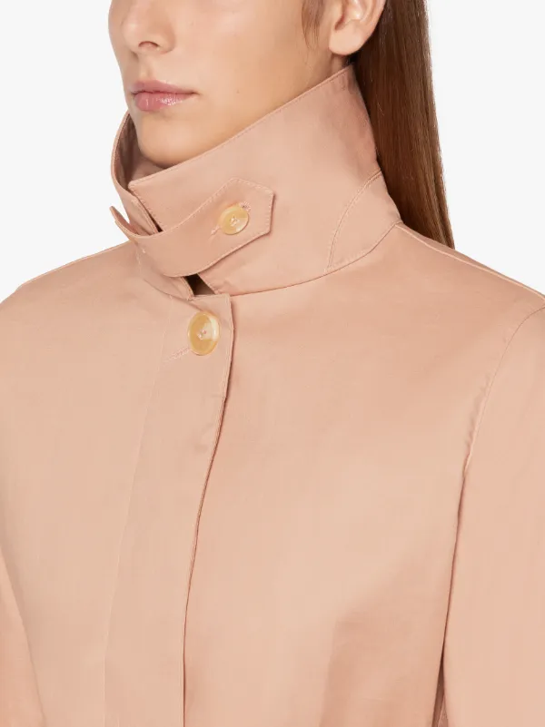 ROSLIN Maple Sugar RAINTEC Cotton Single Breasted Trench Coat | LM-061B