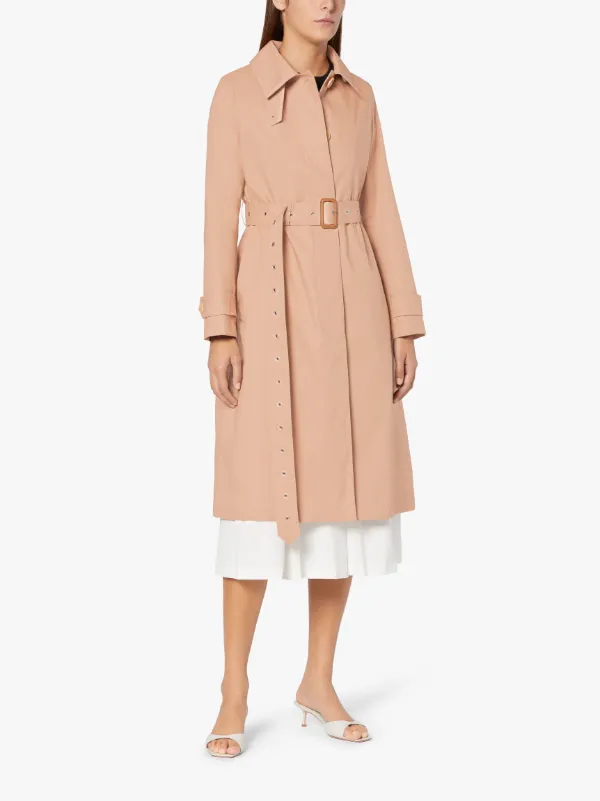 ROSLIN Maple Sugar RAINTEC Cotton Single Breasted Trench Coat | LM-061B