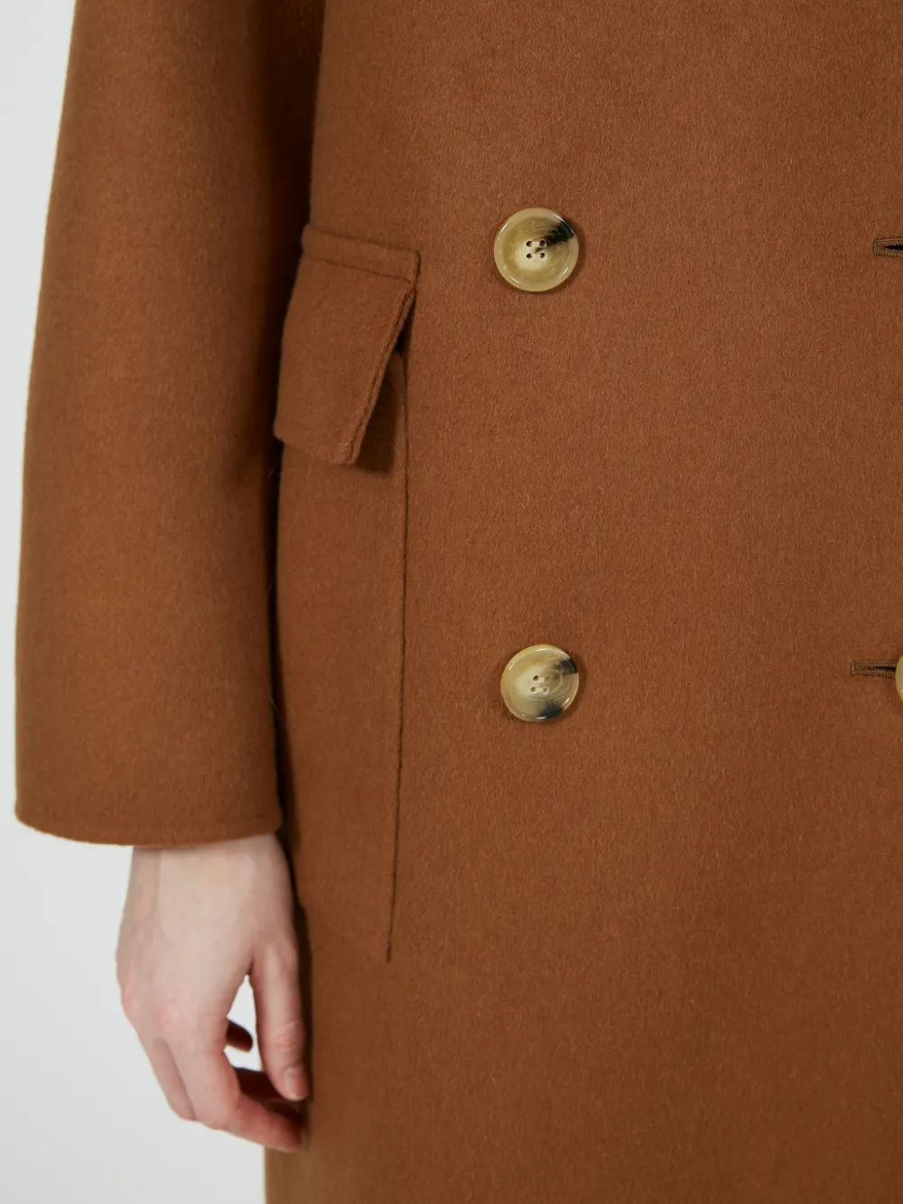 ROTHES BACK TAB LONG PEA COAT CAMEL | LM-1091/J | MACKINTOSH ROTHES BACK TAB LONG PEA COAT CAMEL | LM-1091/J | MACKINTOSH
