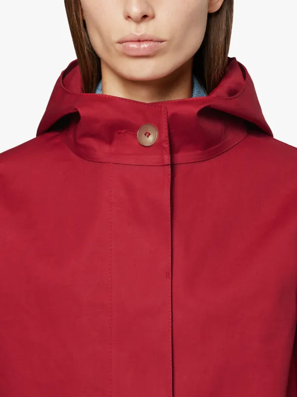 Ruby Bonded Cotton Hooded Coat | LR-021D