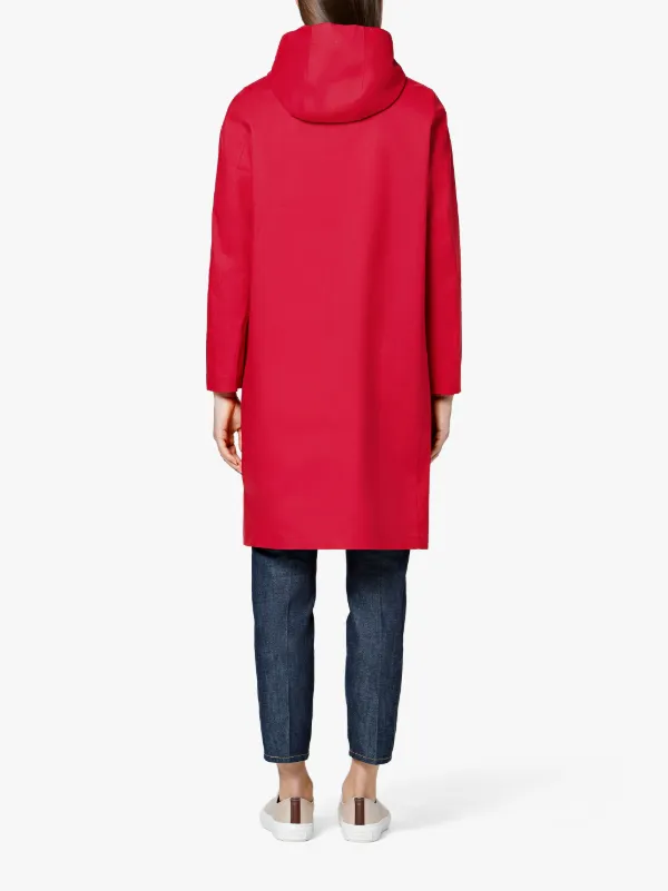 Ruby Bonded Cotton Hooded Coat