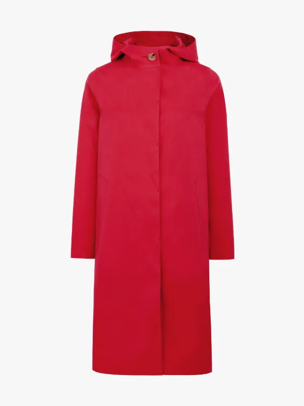 Ruby Bonded Cotton Hooded Coat