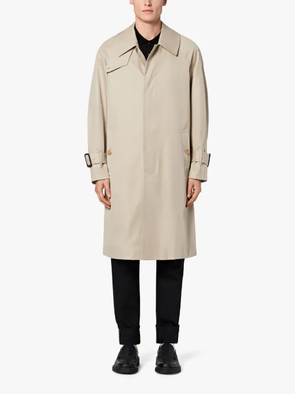 Sand Cotton Oversized Fly-Fronted Trench Coat GM-129BS