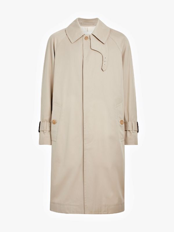 Sand Cotton Oversized Fly-Fronted Trench Coat GM-129BS