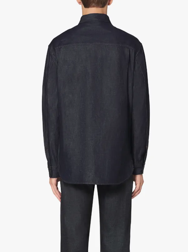 SAVAL Indigo Denim Shirt | D-MS005