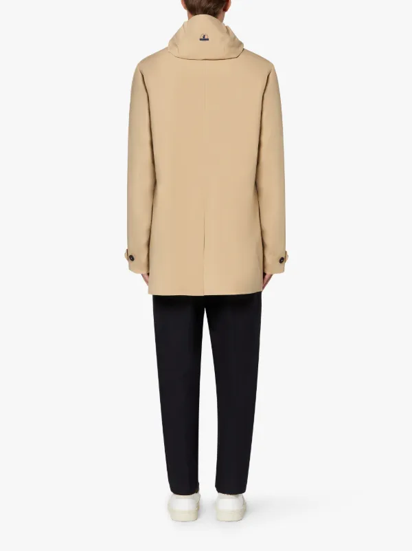 SAVE THE DUCK Beige Hooded Coat