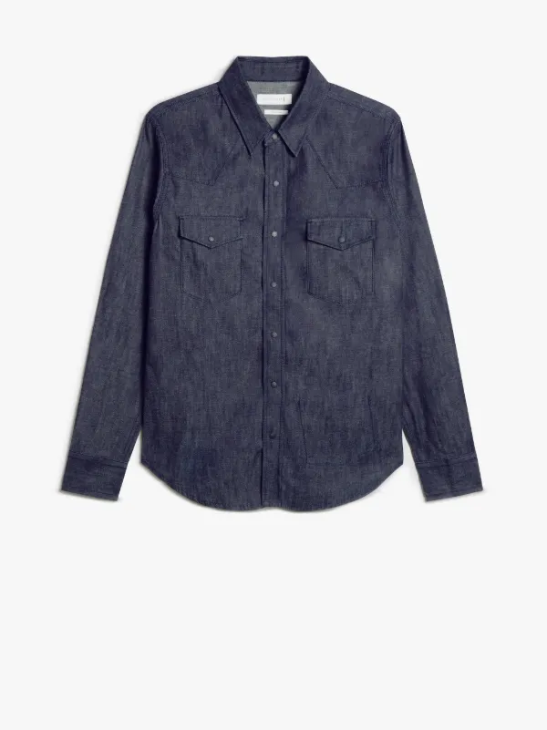 mens selvedge denim shirt