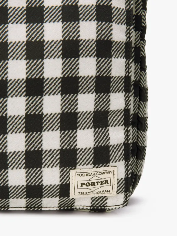 Shepherd Check x Black Porter A4 Clutch Bag