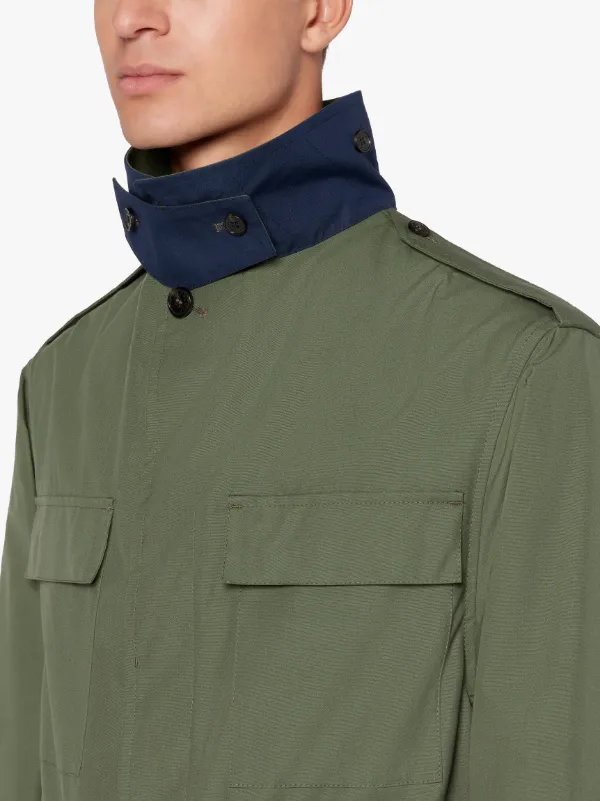 SKITE Green Cotton Field Jacket | GMM-203